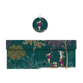 Penny Kennedy Gave ske Jul Grn m. skovens dyr Stor